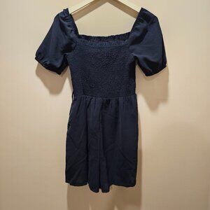 Blue Romper with Pockets - Size M